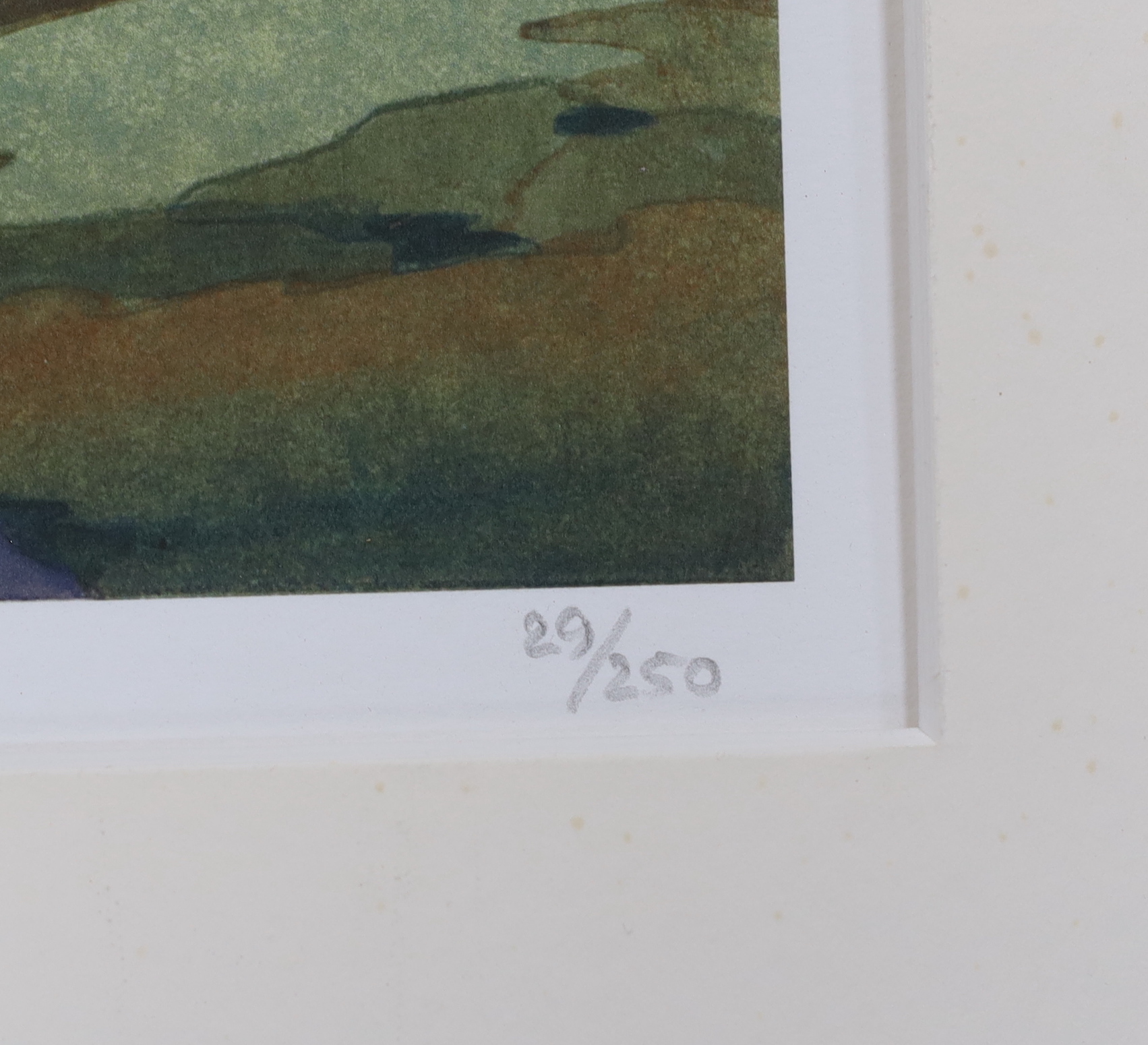 Eric Slater (British, 1896-1963), giclee print, 'Early Spring', limited edition 29/250, details and signature verso, 30 x 25cm, mounted, unframed